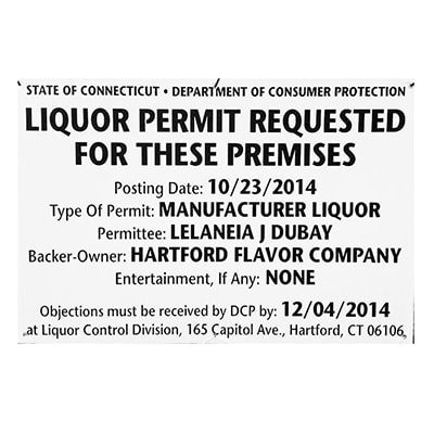 Hartford Flavor Company Permit