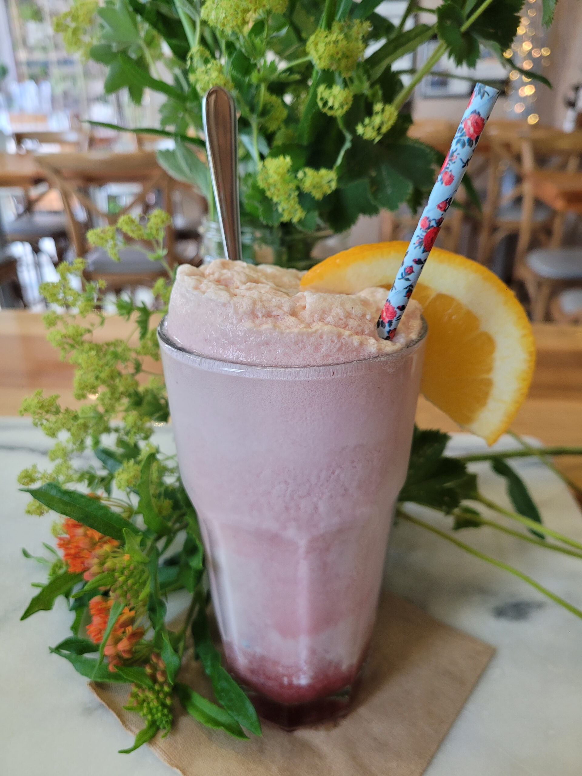 Cape Cod Float | Cranberry, San Pellegrino Aranciata, Vanilla Ice Cream | Wild Moon | Hartford Flavo